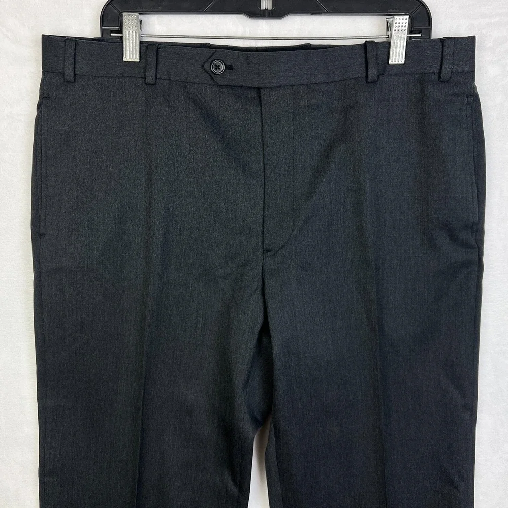 Brooks Brothers Madison Dress Pants Mens 38x30‎ (36x30) Gray Wool Flat Front